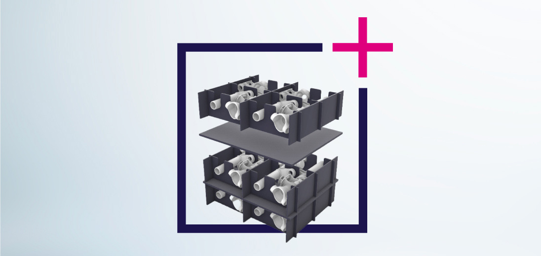 Components stacked in structure banner