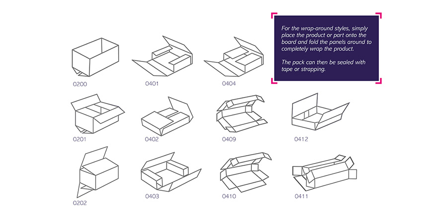 wrap around boxes