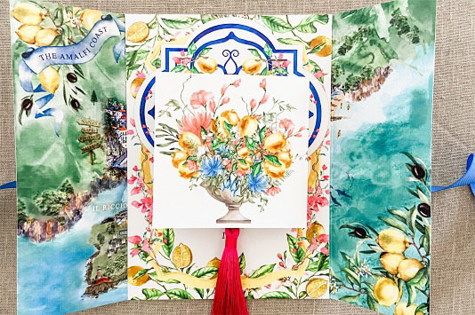 Main invitation card double sided using Conqueror