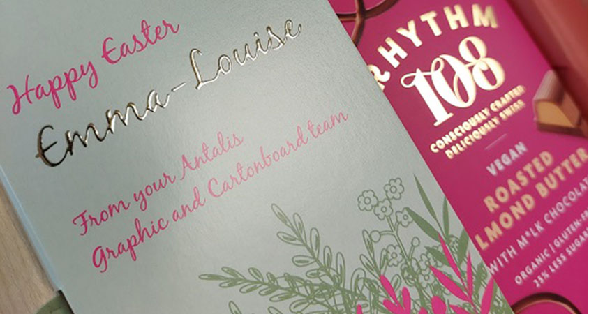 Easter Incada boxboard with silk coating