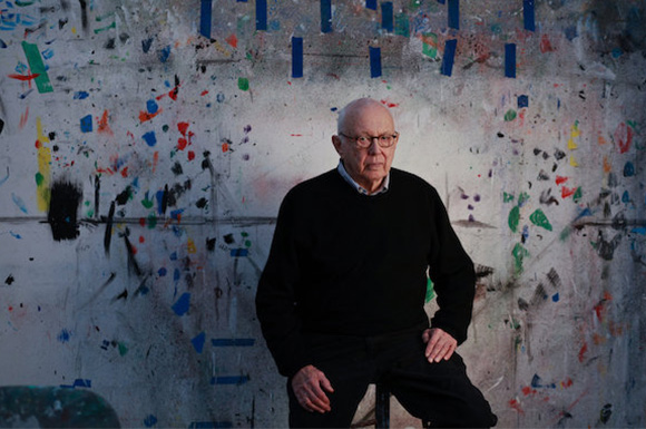 American painter and sculptor Ellsworth Kelly