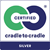 Cradle to Cradle certified silver logo