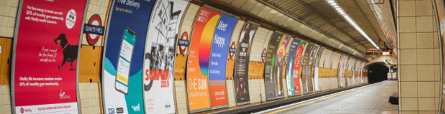 Transit advertising on the London Underground
