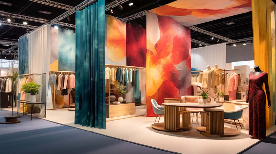Recyclable and reusable materials at trade shows