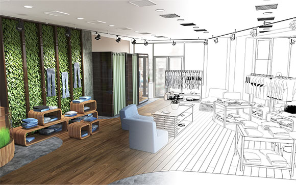 Imagine a sustainable retail space from the start