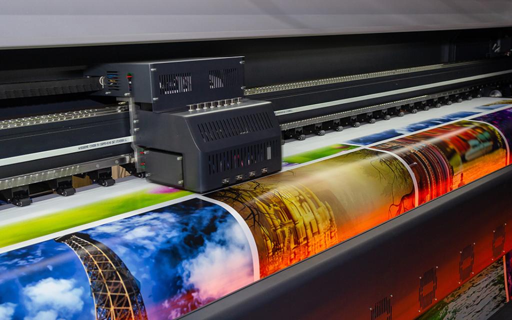 Large format printing machine