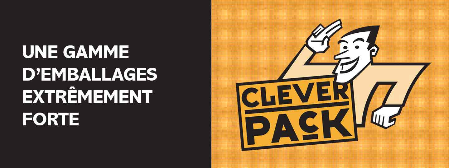 Bannière CleverPack illustration graphique d'un homme