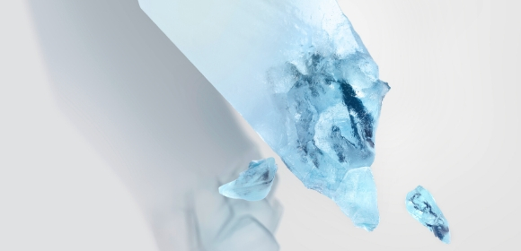 Munken image d'ambiance cristal bleu clair