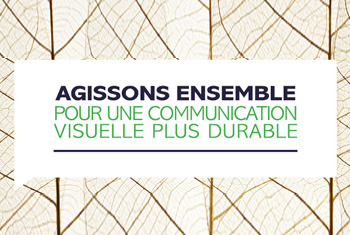 Communication visuelle durable arrière-plan illustration feuilles d'arbre