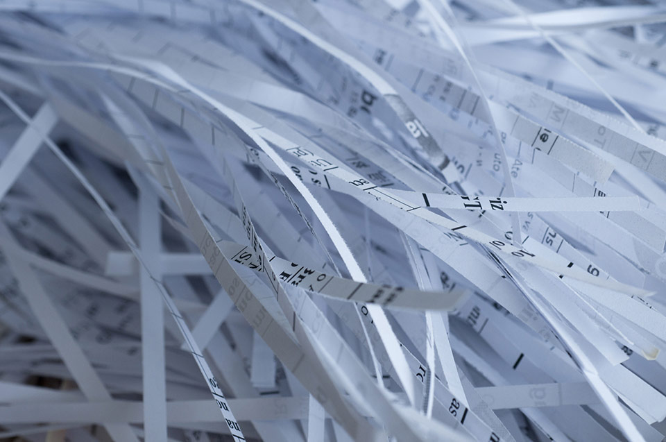 Shredded paper Image