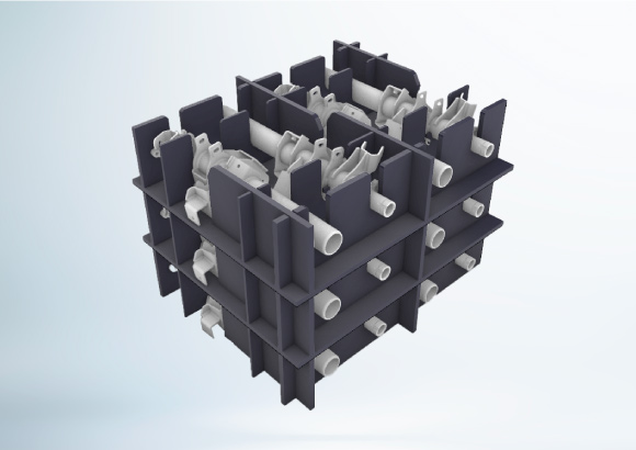 Solution d’emballage réutilisable pour protéger des composants de transmission complexes