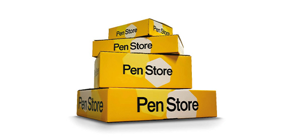 stapel Pen Store verpakkingsdozen van golfkarton