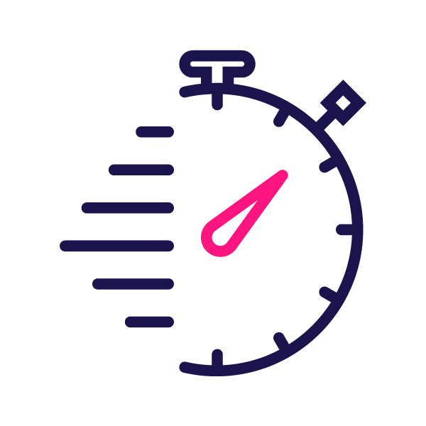 time saving pictogram