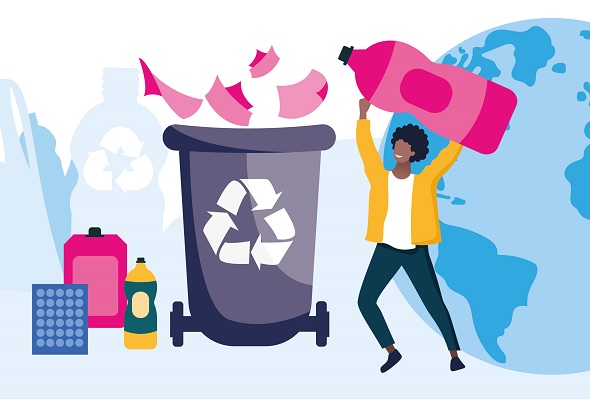 green packaging banner image