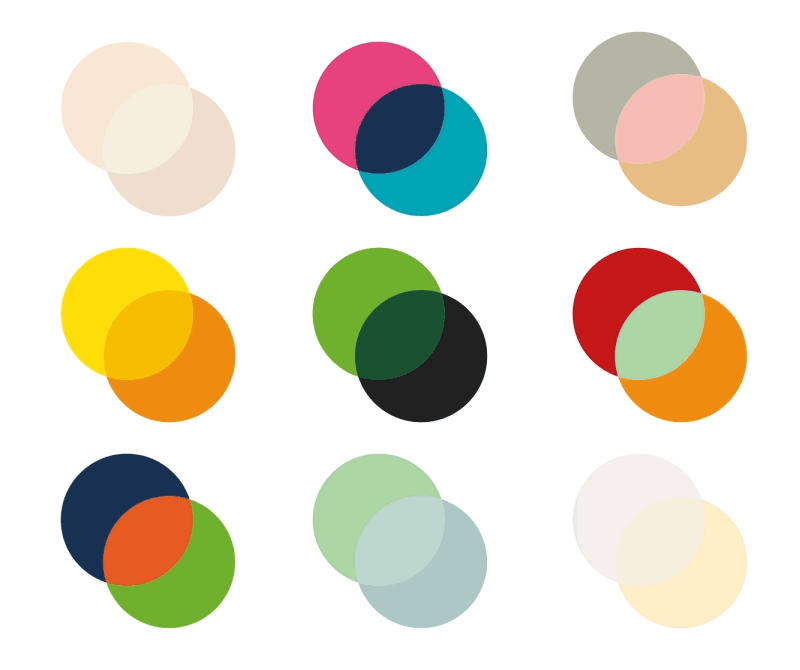 Mix & match des couleurs d'Olin Colours