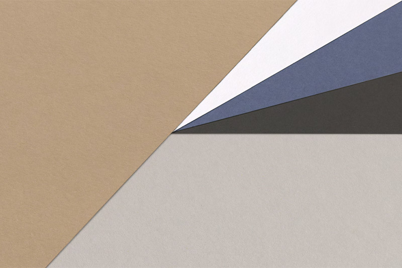 Les différentes teintes du papier Olin Origins