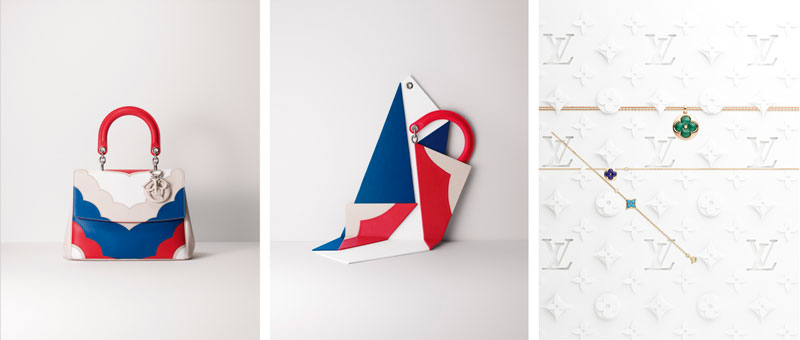 Ontwerpen van Maud Vantours voor Dior en Louis Vuitton