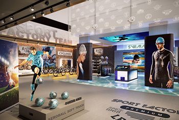Aménagement intérieur magasin de sport