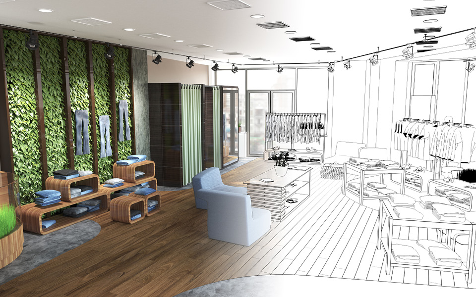 Conception d'un espace commercial durable