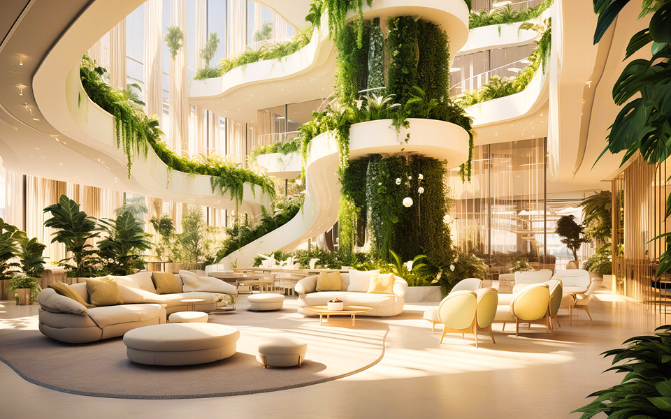 Introduire la nature dans un magasin