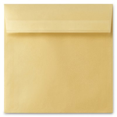 Enveloppe carrée 170mmx170mm Curious Translucents Color Doré 100g/m²