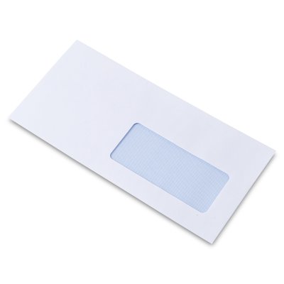 Enveloppe DL Blanche 80 g/m² avec fenêtre 45x100 mm- Antalis Premium