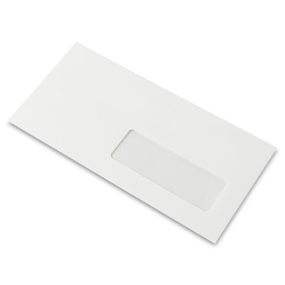 Enveloppe de création DL Rives Vergé Blanc Naturel 120 g/m² avec fenêtre 35 mm x 100 mm