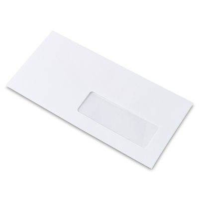 Enveloppe de création DL Rives Vergé Extra Blanc 120 g/m² avec fenêtre 35 mm x 100 mm