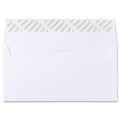 Enveloppe DL Conqueror Contour Diamond White  120 g/m²