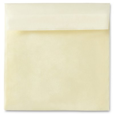 Enveloppe carrée 170 mm x 170 mm Curious Translucents Color Ivory 100 g/m²