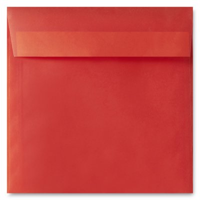 Enveloppe carrée 170 mm x 170 mm Curious Translucents Color Flame  100 g/m²