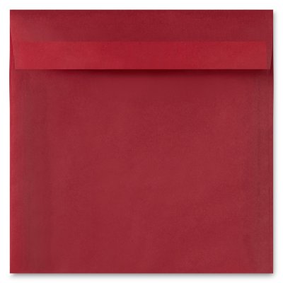 Enveloppe carrée 170 mm x 170 mm Curious Translucents Color Red Lacquer 100 g/m²