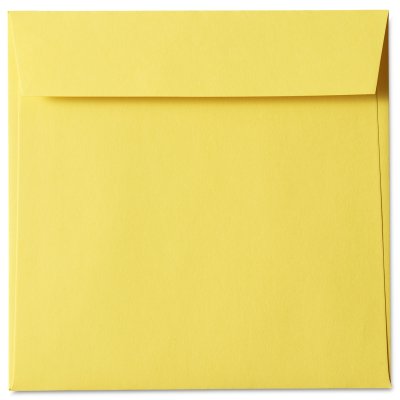 Enveloppe de couleur carrée 170 mm x 170 mm Pop'Set Virgin Pulp Golden 120 g/m²