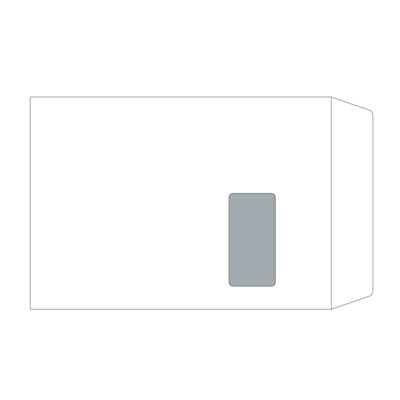 Pochette C4 Image Digital Blanc 90 g/m² avec fenêtre 50 mm x 100 mm