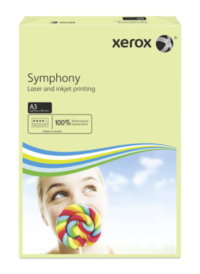 Papier Couleur A3 80g/m² Xerox Symphony Vert pastel 003R91955