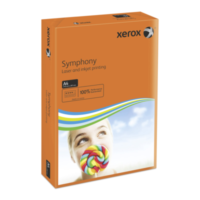 Papier Couleur A4 80g/m² Xerox Symphony Orange intense 003R93953
