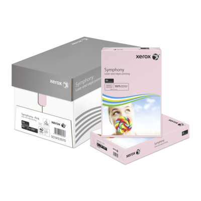 Papier Couleur A4 80g/m² Xerox Symphony Rose pastel 003R93970