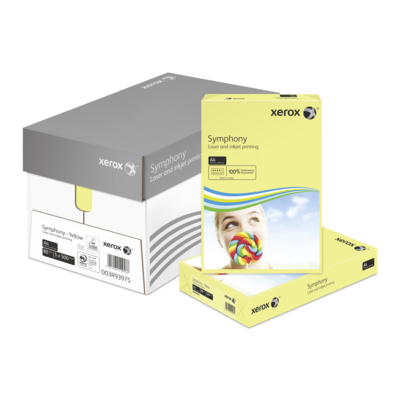 Papier Couleur A4 80g/m² Xerox Symphony Jaune pastel 003R93975