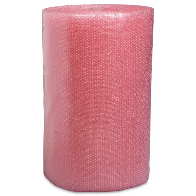 Film bulle antistatique- emballage de composants electroniques et electriques- Protection pour le stockage- protection pour le transport- Film de couleur rose pour une parfaite identification- Antalis