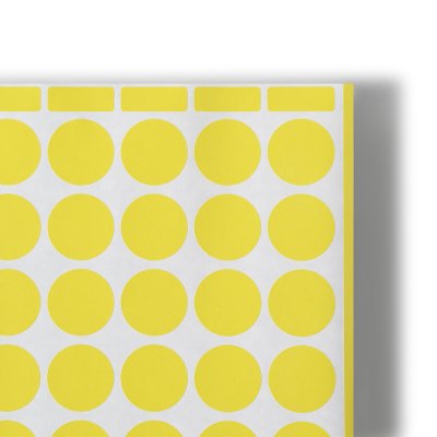 Auto-adhesifs Predecoupes- Artac Grande planche couleur - Fluo rouge - Jaune vif - Impression Offset - Antalis