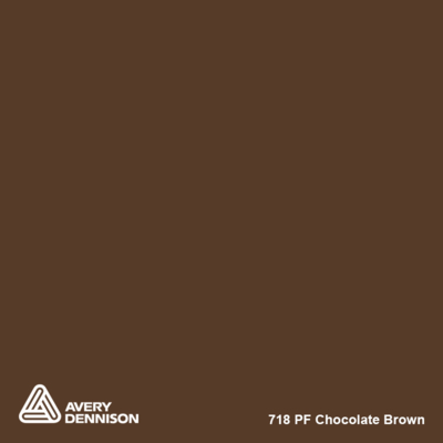 Avery 700 brillant 718 chocolate brown adhésif permanent 1230 mm x 50 m(718/1.23)