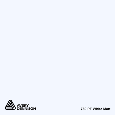 Avery 700 mat 730 white mat adhésif permanent 1230 mm x 50 m(730/1.23)