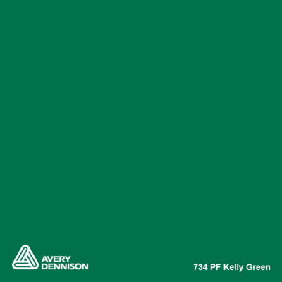 Avery 700 brillant 734 kelly green adhésif permanent 1230 mm x 50 m(734/1.23)