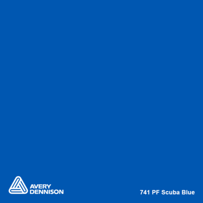 Avery 700 brillant 741 scuba blue adhésif permanent 1230 mm x 50 m(741/1.23)