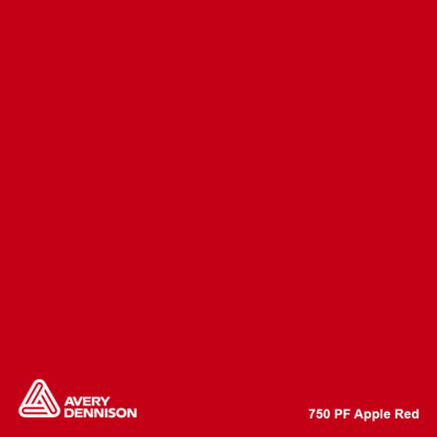 Avery 700 brillant 750 apple red adhésif permanent 1230 mm x 50 m(750/1.23)