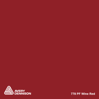 Avery 700 brillant 778 wine red adhésif permanent 1230 mm x 50 m(778/1.23)
