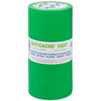 Baticache protection temporaire de surface- vert- 60µm- rouleau adhesif LIMA- Adhesif professionnel- Antalis