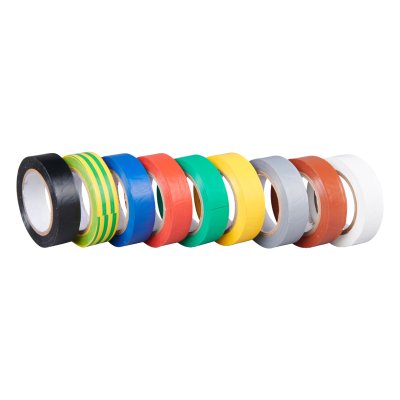 Ruban adhesif isolant electrique- PVC- Adhesif noir - rouleau d'adhesif pour electricien - Antalis