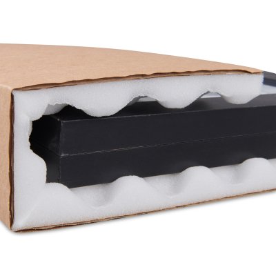 Etui en carton rigide avec matelas en mousse - Epouse la forme de la marchandise - Protection de produit- Emballage d'expedition- Antichoc - anticasse - transport - calage - Antalis
