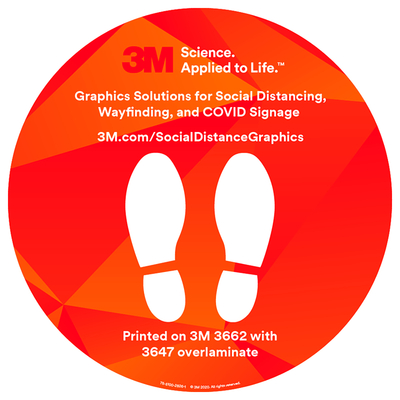 3M Scotchcal 3662-10 - Film D'Impression Blanc Brillant Pour Sol Extérieur -Enlevables